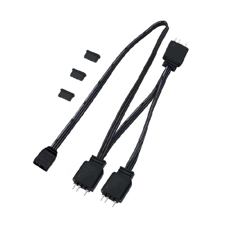 ARGB Controller Cable 5V 3Pin ARGB Controller Adapter ARGB Remote Controller for PC Fan Cooling Fan Light Strips 1