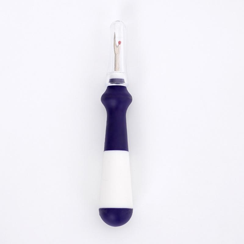 New Model Seam Ripper: Sharp Thread Remover with Four-Color Rubber Grip for Easy Cross-Stitch Sewing.
