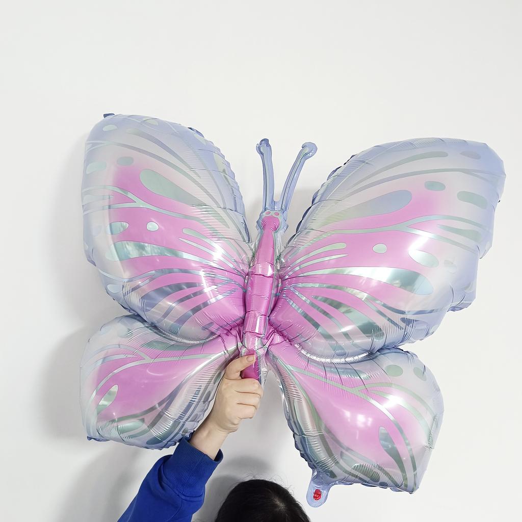9PCS Butterfly Number Balloons Set Birthday Party Decorations Anniversary Layout Celebration Indoor Event Party Decor Supplies