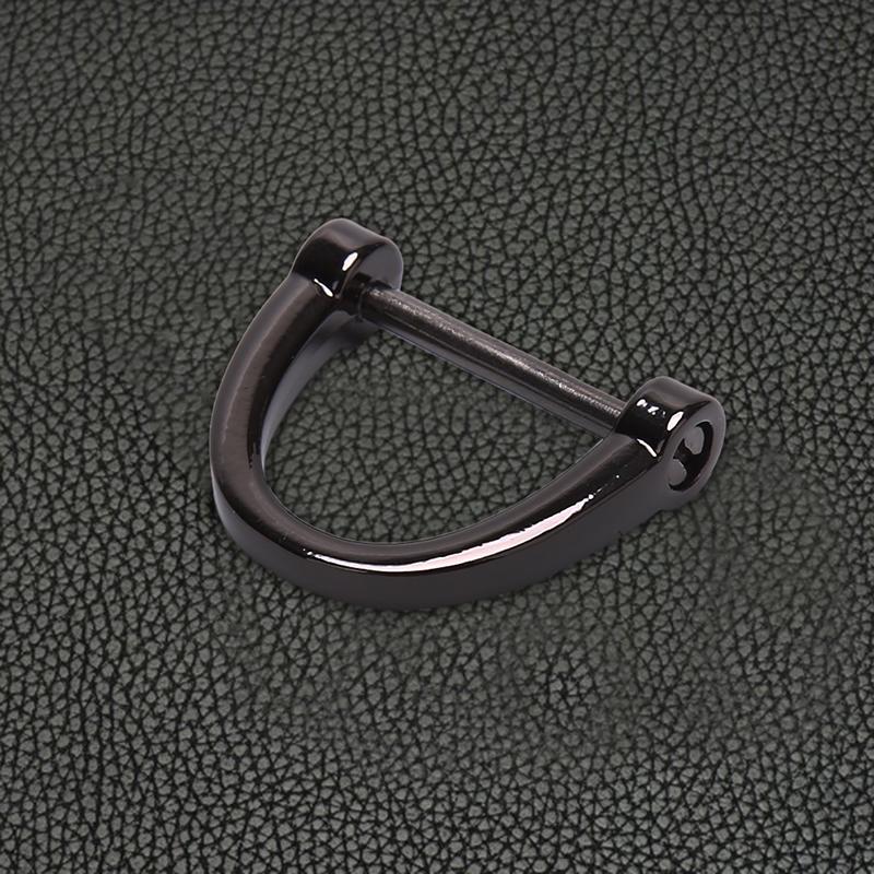 Car Keychain Thick Rod Classic D Shape Horseshoe Key Holder