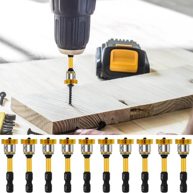 Wholesale Magnetic Positioning Batch Head Plasterboard Screwdriver Bit Set PH2 Hex Shank Drywall Locating Screw Drilling Tools