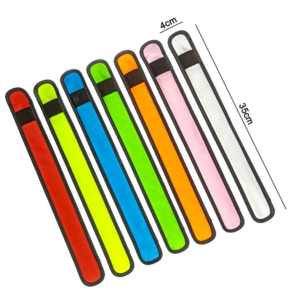 Polyester LED Armband Snap Slap Design Reflective Band Light Up Ankle Band Night Sport