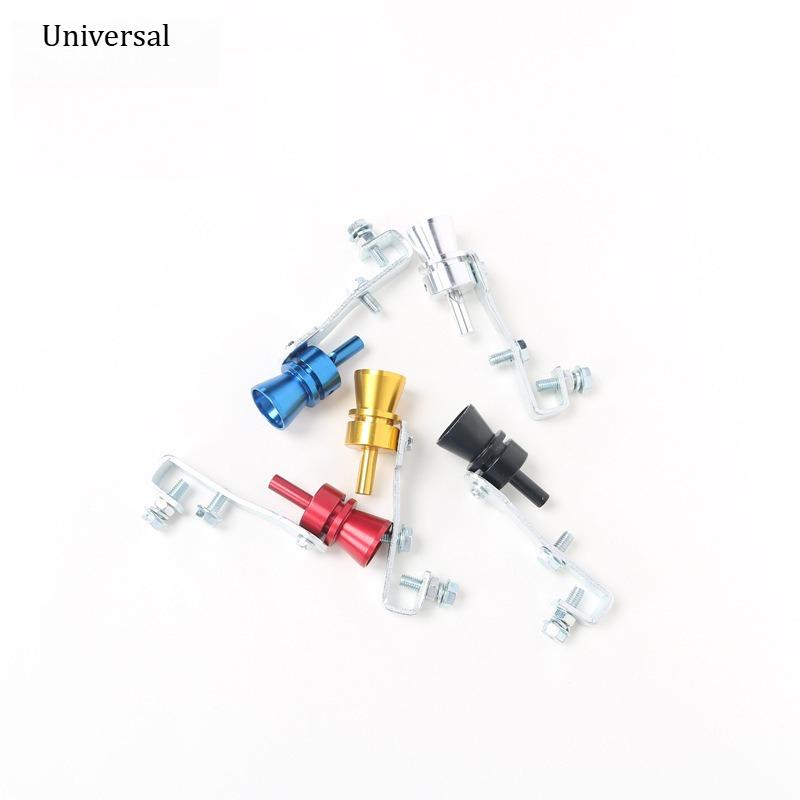 Modified Exhaust Non Sound Wave Simulator 2Pcs Motorcycle Tail Throat Turbo Whistle Car Exhaust Pipe Sounder Easy Installation