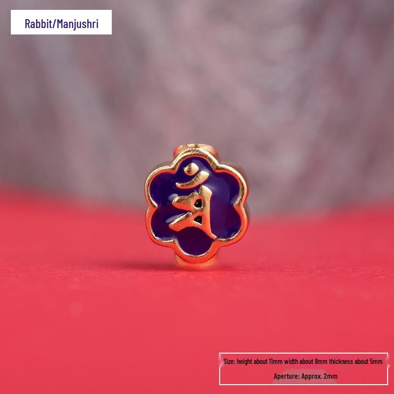 Zodiac Guardian Cloisonné Buddha Beads: Eight Guardians & Birth Year Charms