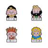Merchandise Cute Brooch Journey to the West Cartoon Character Monkey King Tang Seng Pigsy Sand Seng Zinc Dripping Oil