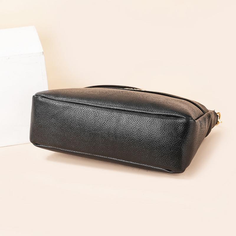 Bag Women's Night Market New Large-capacity Women's Shoulder Bag Solid Color Lychee Pattern Oblique Span Bag