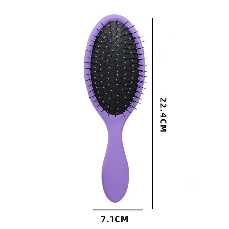 Plastic Cushion Massage Hair Brush for Detangling Anti-Knot Nylon Bristle Oval Hairbrush Volumizing Hair Styling Comb Ultra Soft Hair Brushes