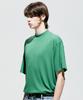 SSY 2-Way Rib Mock Neck Short Sleeve T-Shirt Green