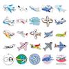 Graffiti Sticker 50Pcs Cartoon Waterproof Reusable DIY Self-Adhesive Aircraft Scrapbooking Pattern Phone Case Luggage Kids Gift Decorative