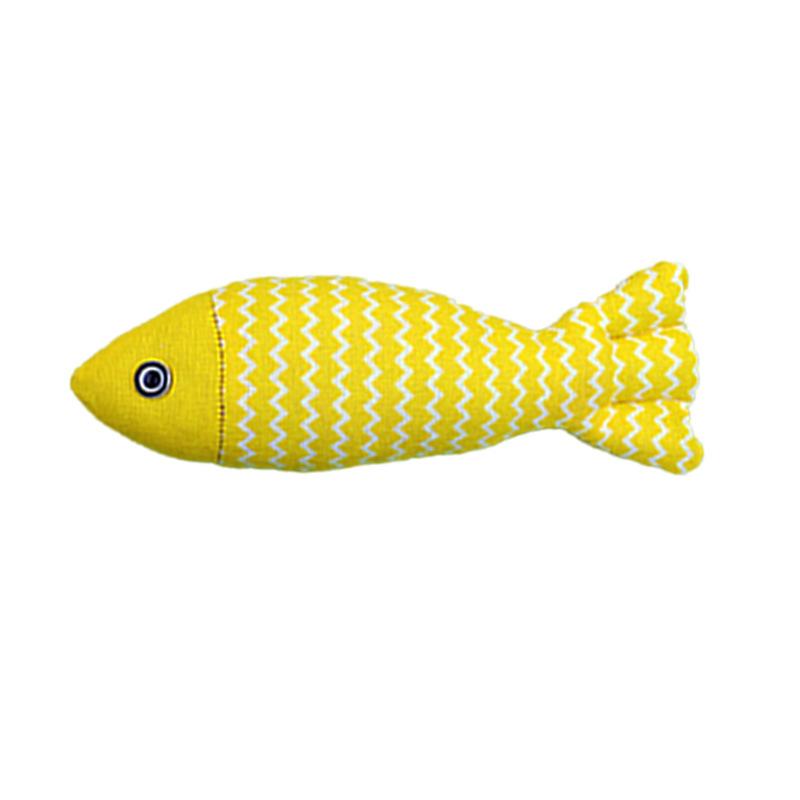 Cat Toys Cat-teasing Linen Fish for Self-entertainment and Boredom Cat-mint Fish for Biting Cat-teasing Sticks Simulated Mint Fish Pet Toys
