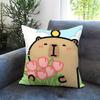 classic animal Capybara Cushion Cover Comfortable Reversible Pillow Cover Ideal for Car Sofa Bedroom  Beyond