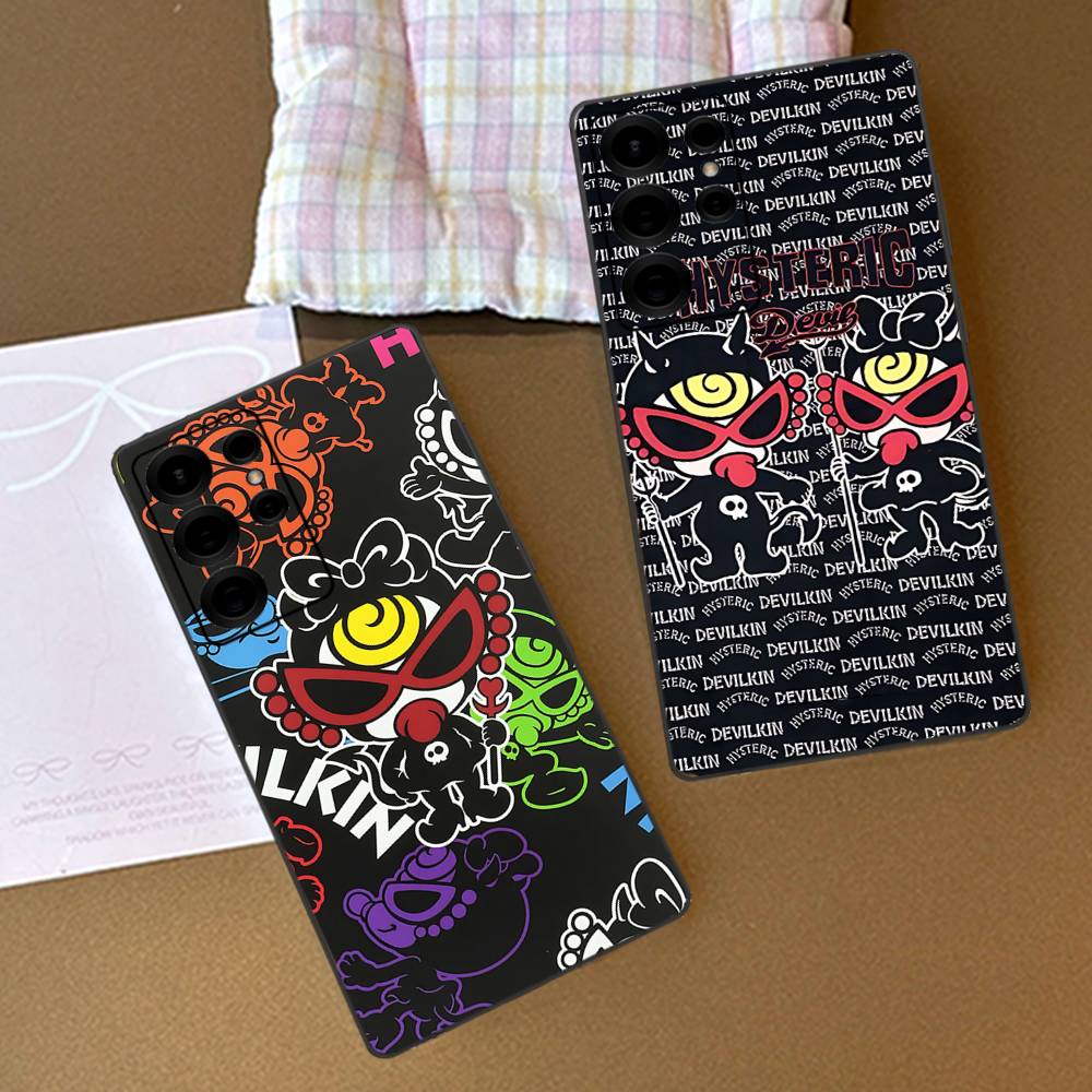 Japan Fashion H-Hysteric M-Mini Phone Case For Samsung S 20 21 22 23 lite plus ultra Clear Mobile Cover Funda