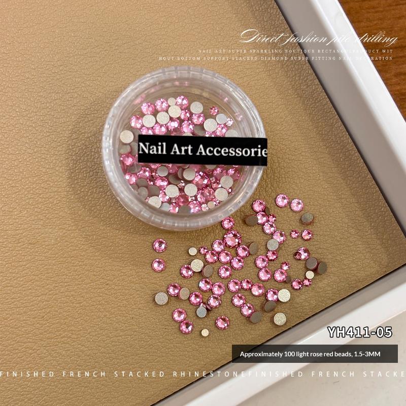 100Pcs 1.5-3Mm Glass Crystal Non Hotfix Rhinestones Craft Supplie Flatback Glitter Stones Nail Art Decorations Diy Accessories