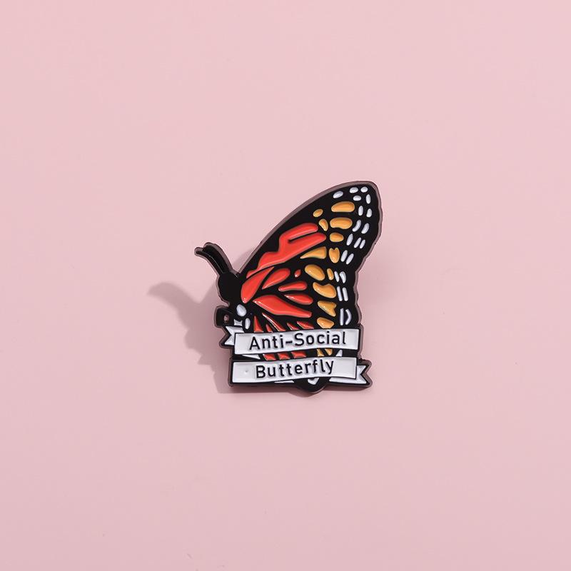 Cartoon Unique Butterfly Brooch Elegant Insect Design For Personalized Fashion Flair