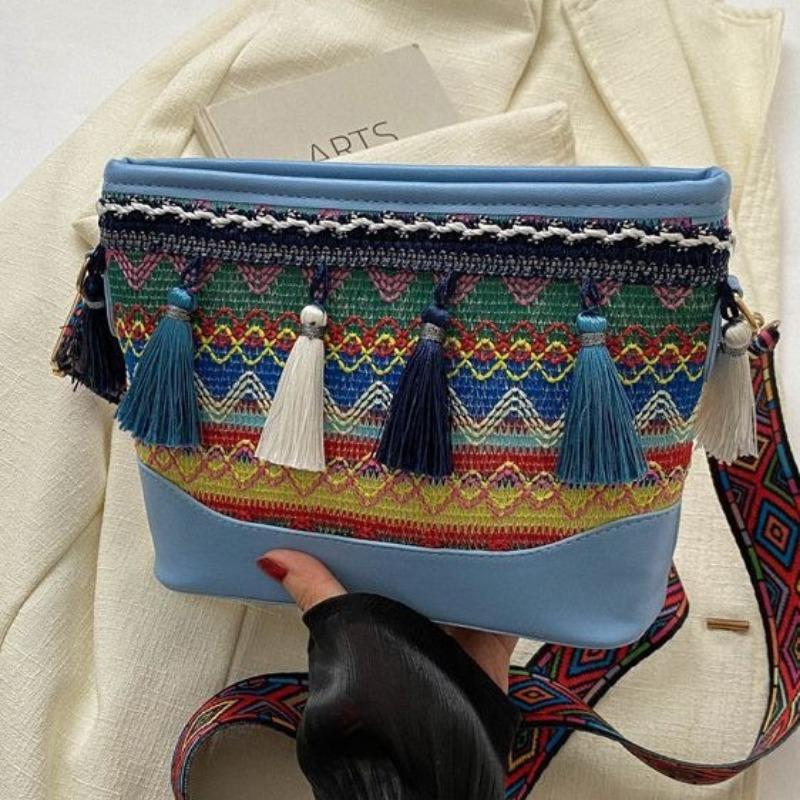 Fashionable Simple and Ethnic Style Women's Single-shoulder Bag Fashionable and Trendy Su Crossbody Bag