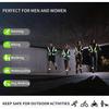 Reflective Vest Running Gear for Women Men Kids, Highly Visible Adjustable Reflective Belt  2 PackSafety for Night Running, Dog Walking, Jogging, Cycl