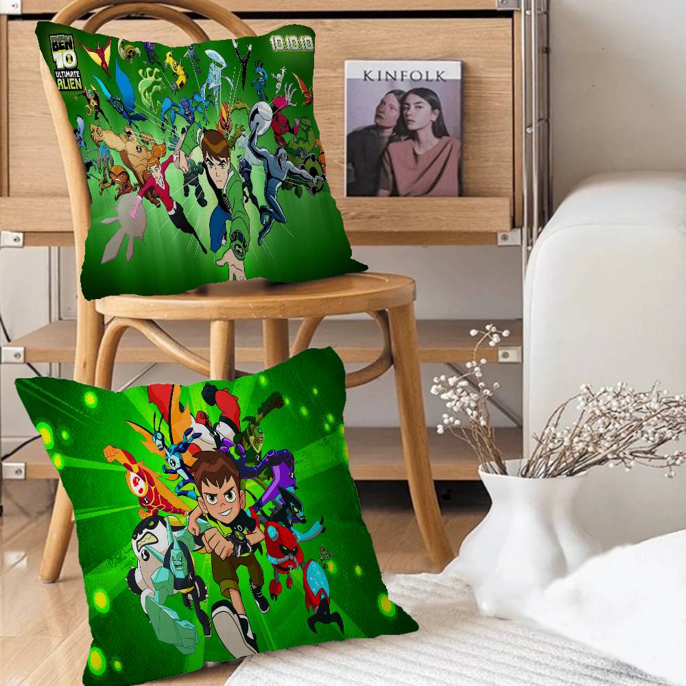 Anime B-Ben 10 Personalized Picture Text Home Decorative Pillows Household Gifts 45x45cm