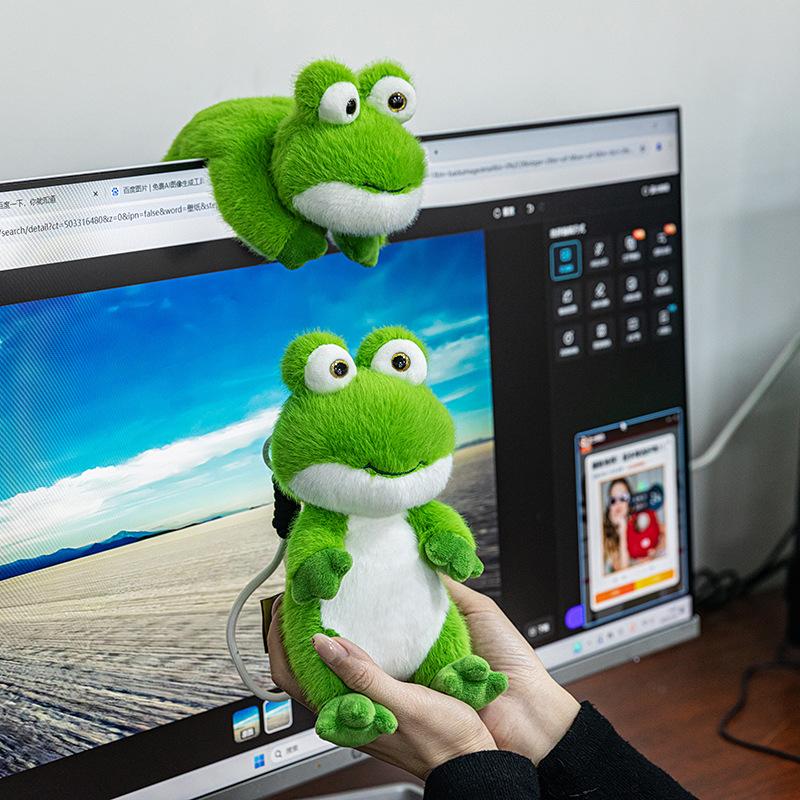 Palm Treasure Series Plush Toy Doll Cute Hippo Simulation Animal Children's Cartoon Doll Keychain