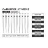 D Shape High Temperature Resistant Carburetor Jet Needle Ensures Precise Air Fuels Ratio Adjustment Suitable For Engines