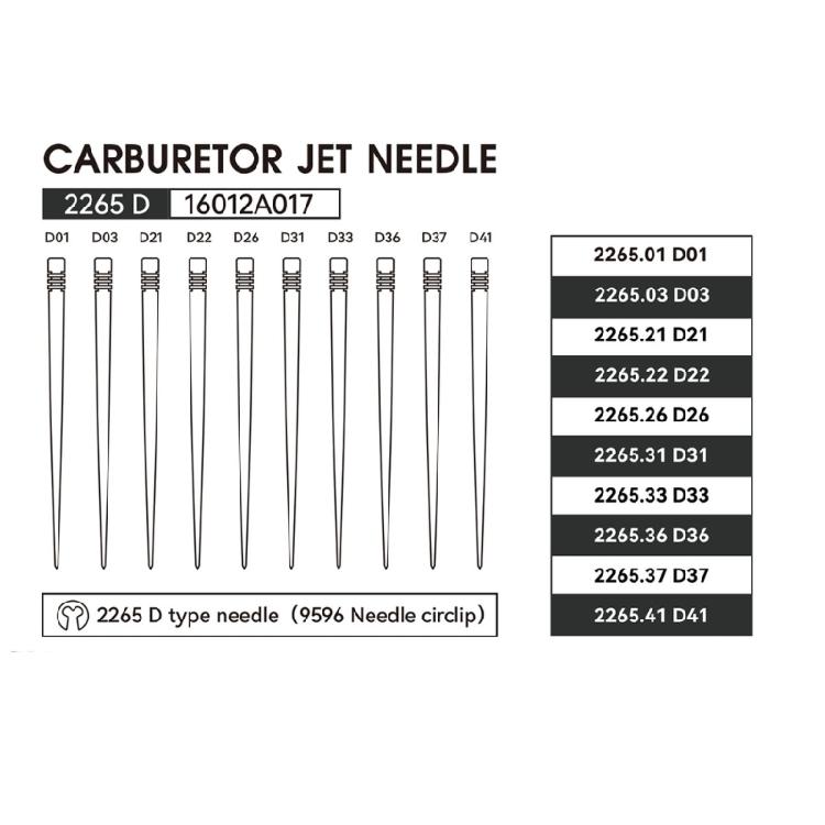 D Shape High Temperature Resistant Carburetor Jet Needle Ensures Precise Air Fuels Ratio Adjustment Suitable For Engines