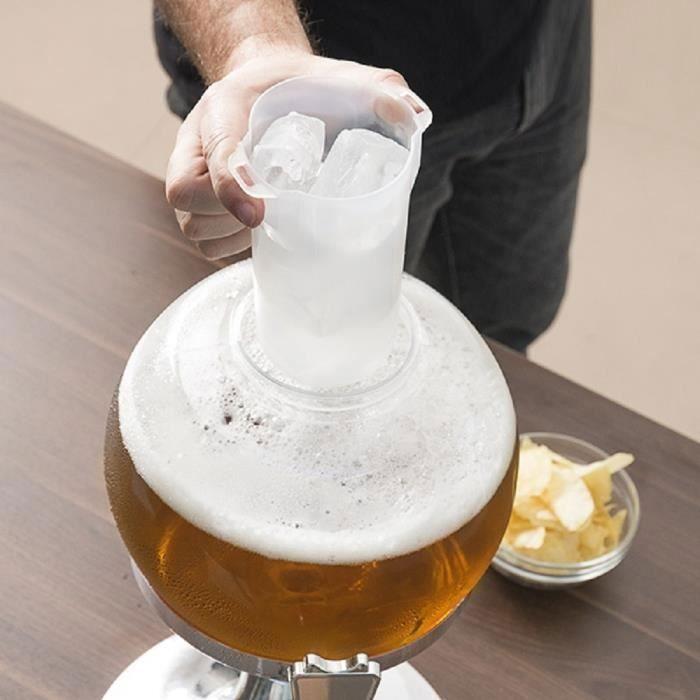 Distributeur de Bière Réfrigérant - TELE SHOPPING - Capacité 3,5 L - Robinet pratique