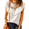 Elegant Women's Summer Blouses Fashion New Casual Woman Tops Women Shirt Blouse Chemise Femme Lace Blusas Top Female Mujer