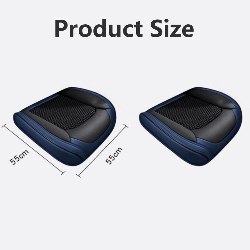 Car Seat Cover PU Leather Ice Silk Fiber Fabric Breathable Cars Seat Cushion Automobiles Seat Protector Universal Car Chair Pad