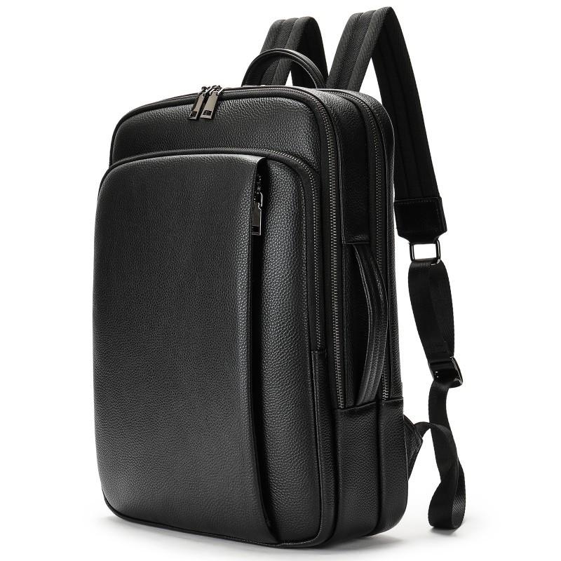 Real Cowhide Leather Backpack Men s Top Layer Large Capacity Computer Travel Bag Casual Soft