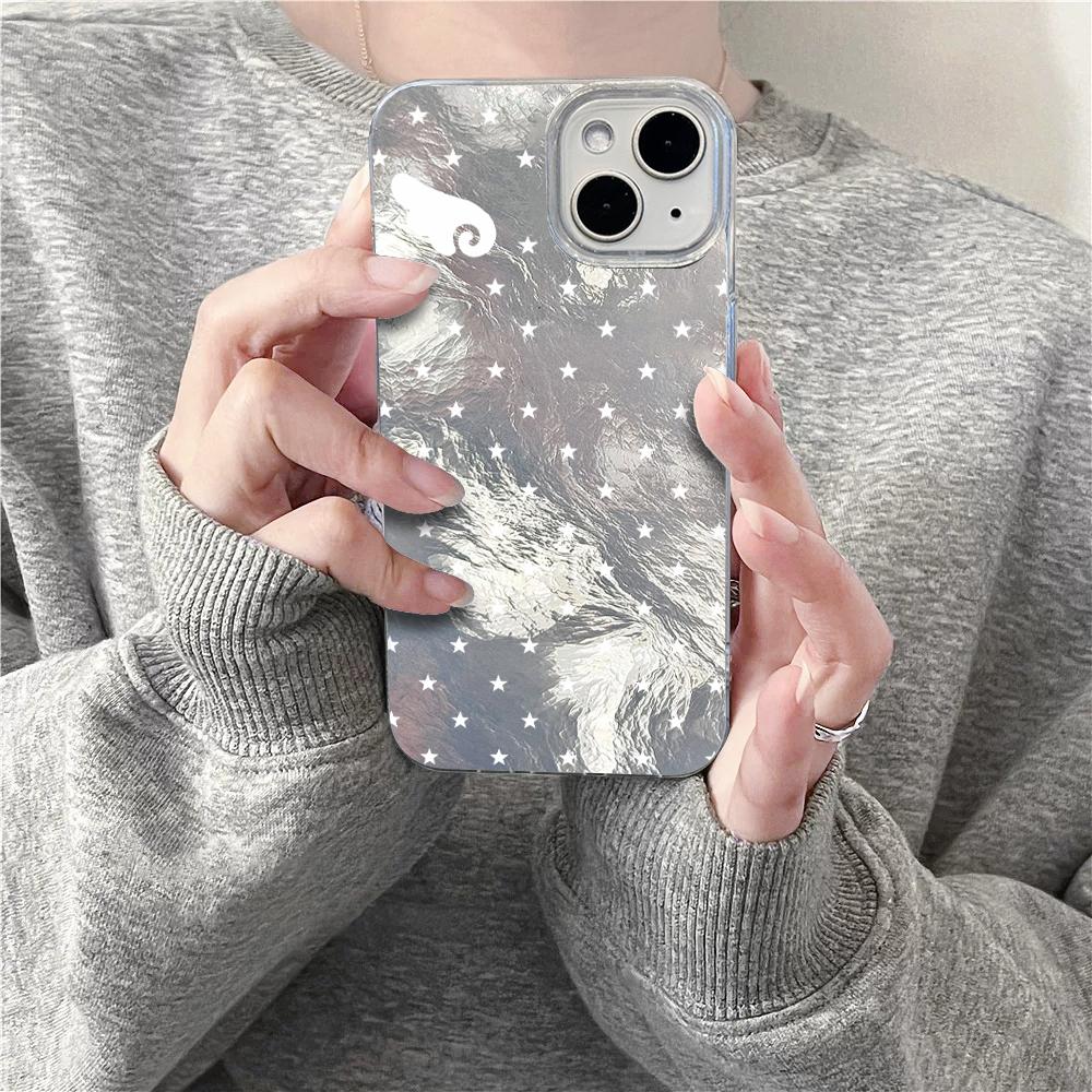 Korean StyleWave Point Angel Wings Phone Case For Iphone 17 Air 12 11 16 16e 17e 15 Plus 14 13 Pro Max Anti Fall Fashion Cover