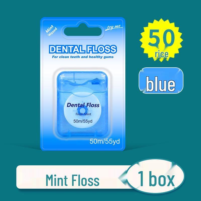 Minze gewachste ultrafeine Zahnseide 50m Box - Hochfester kieferorthopädischer Draht