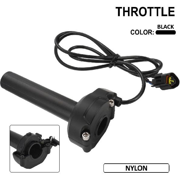 Throttle Handle with Rolling Bearing for Tutti Soleil 01,Nylon Motorcycle Twist Throttle Accelerator Grips with Cable Kit for Electric Dirt Bike
