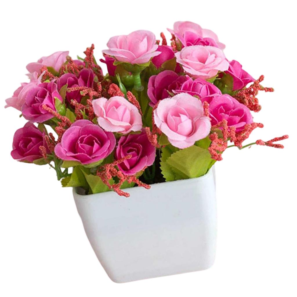 Home Decor Potted Flower Floral Gifts Ornaments Outdoor Indoor Plant Realistic Simulation Artificial Bonsai Fake