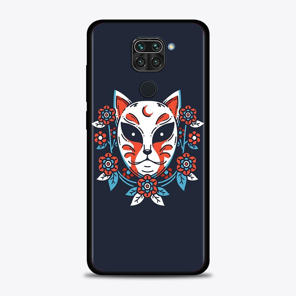 Case For Xiaomi Redmi Note 11S 11T 11 10 8 Pro 8 8T 9 9T 9S 10 Capa for Redmi K50 K40S K40 10 9A 9C 9 Japan Samurai Oni Mask