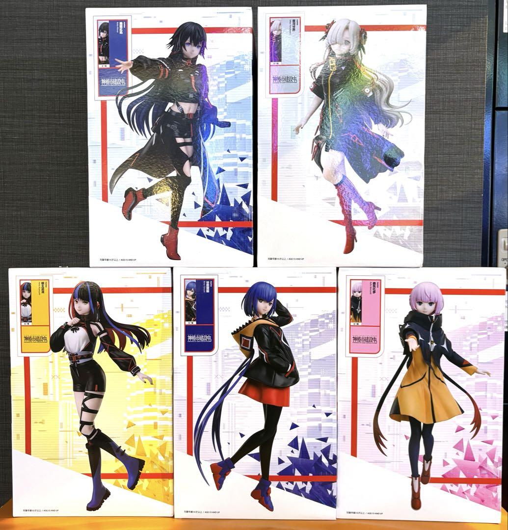 

[USED] Kamitsubaki City under construction. 1/7 scale figure, Round One exclusive, set of 5 (17)