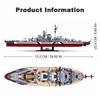 Military Warships KMS 2in1 Bismarck Battleship Fleet Collection Building Blocks Classic Model Toy for Kids Boy Gift