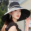 Summer Big Brim Foldable Strap Fisherman Hat Women's Outdoor Sun Hat