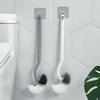 S-förmige Toilettenbürste Wandmontierte Reinigungsbürsten Toilettenreinigungsbürste mit langem Griff Toilettenbürste mit weichen Borsten Badezimmerwerkzeug