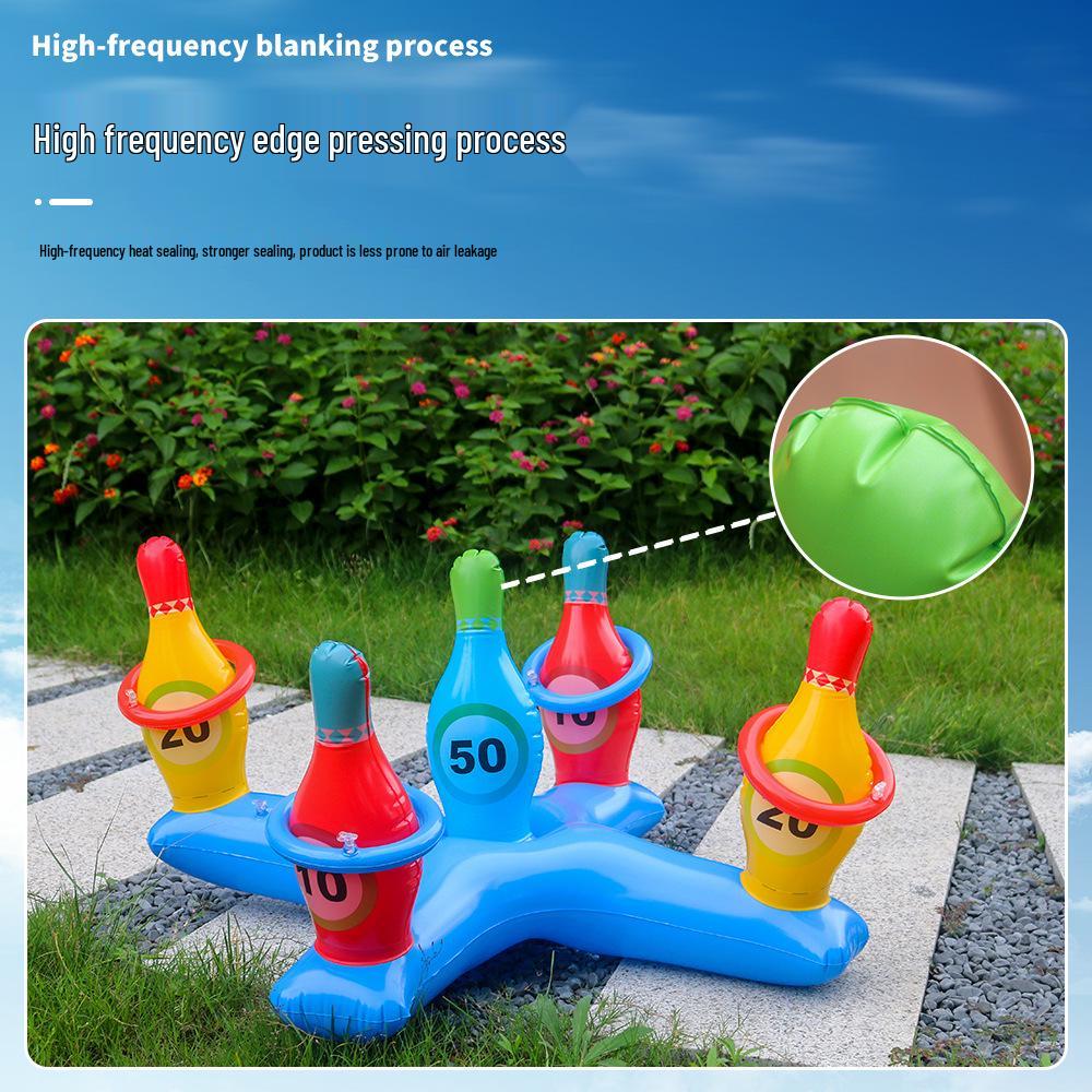 Cross-Border PVC Inflatable Ring Toss Game for Kids & Parents
