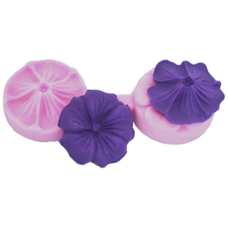 Molde de Silicona de Flores Repujado Herramientas para Decorar Pasteles de Fondant Moldes de Chocolate