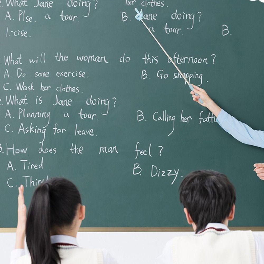 Finger Design Teaching Pointer Stainless Steel Teaching Stick Classroom Finger Pointer  Students