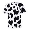Kids Cute Color Cow Cartoon 3D Printed Short Sleeve T Shirt Casual Loose Street Daily Outdoor Holiday Wear For Boys Girls