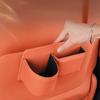 2-in-1 Car Door Cup Holder & Organizer Box Leather Storage Box with Phone Holder, for Drinks, Keys, Phones, Snacks Car Trash Can