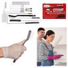 17/23Pcs Storage Case Spray Nozzle Cleaning Brush Set Airbrush Airbrush Maintenance Kit  Air Tools