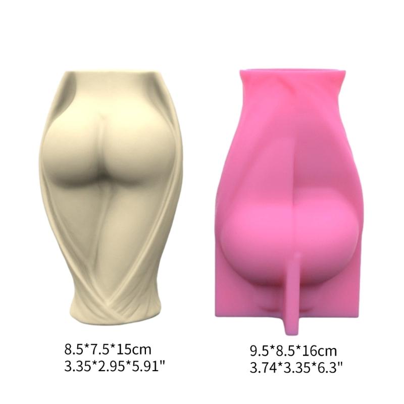 Human Body Flowerpot Silicone Mold Concrete Candlestick Resin Mould DIY Vase Succulent Planter Molds Home Decorations