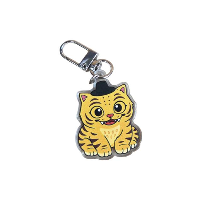K-POP DEMON HUNTERS Gat-wearing Tiger Acrylic Keyring (3 Options)
