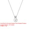 EFFIE QUEEN Stainless Steel 18k Gold Oval Pearl and Zirconia Pendant Necklace Simple Jewelry for Women Banquet Party Gift STPN03
