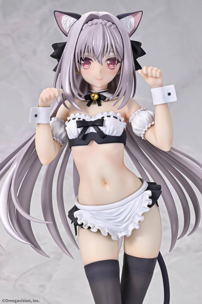 Tsuki ni Yorisou Otome no Sahou Sakurakoji Luna Cat Ear Maid Scale PVC Painted Complete Figure Q-six 1/6