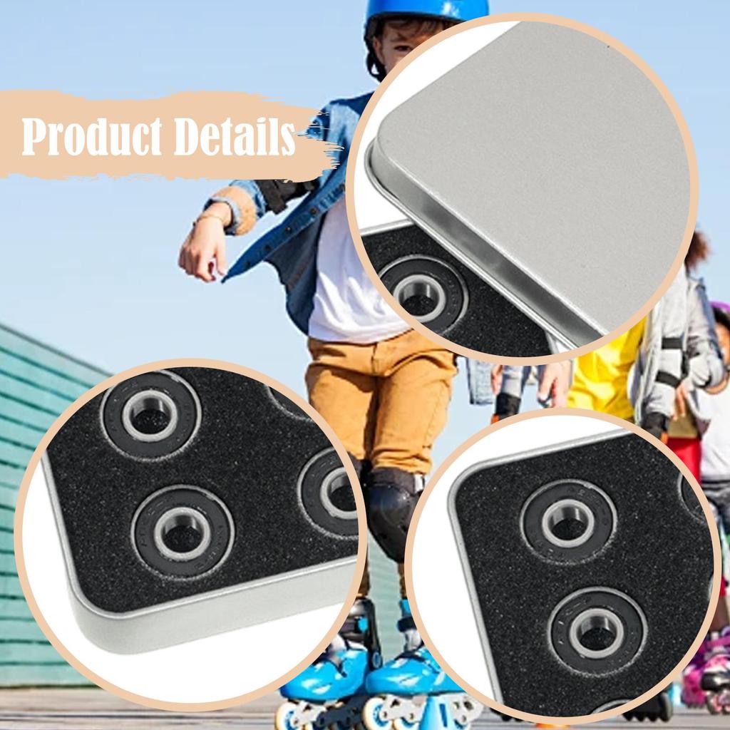 608RS9 Steel Skateboard Bearings, Highfunctional Replacement Parts for And Skating