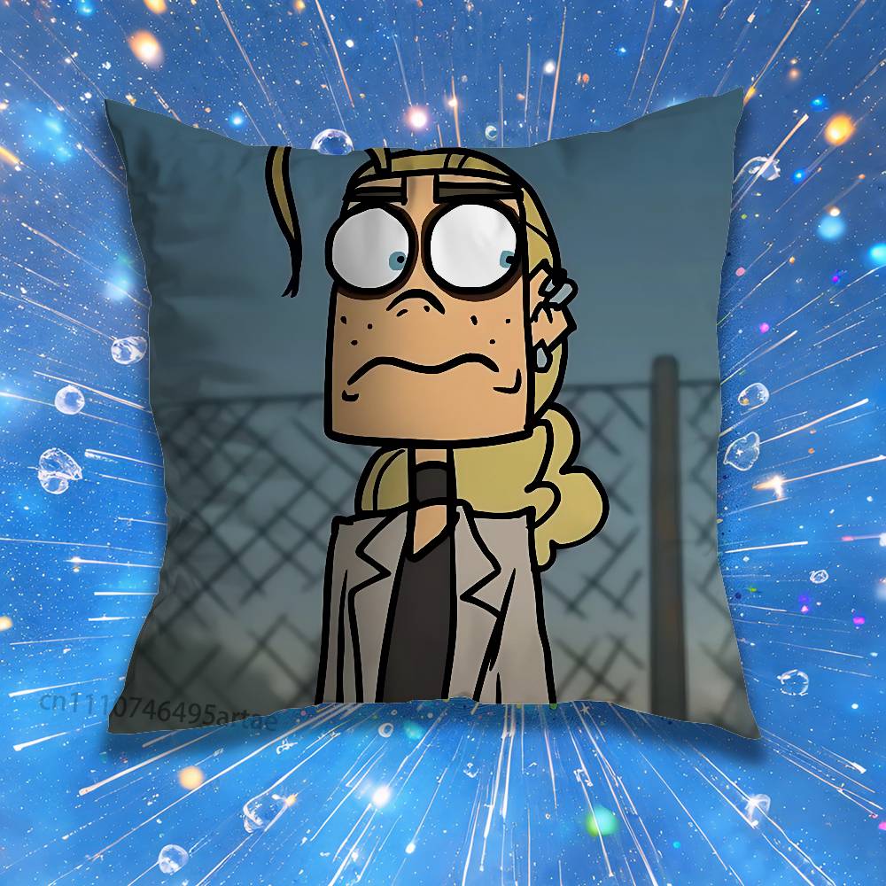 Cool Art Metal Family Dee Pillow Case For Home Bedroom Car Office Decoration Living Room Sofa Cushion Cover Suitable
