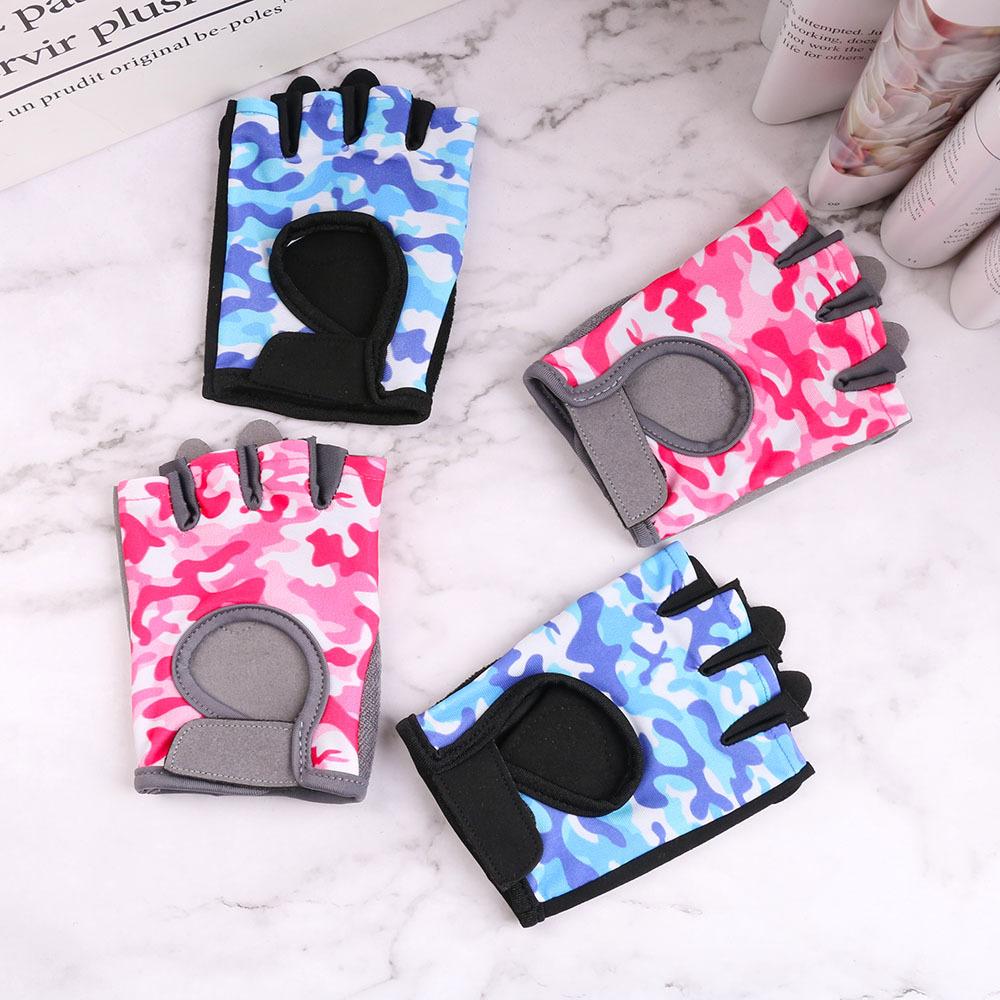 Children's Riding Half Finger Gloves Balance Bike Outdoor Shock Absorption Spring and Summer Thin Sliding Wheel Skating Sports Gloves